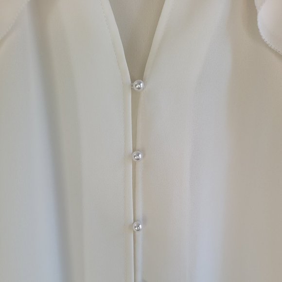 Ivanka Trump Elegant Women Blouse Shirt Ruffles Cold Shoulder Tops - Picture 3 of 8